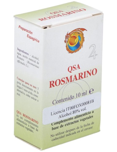 Herboplanet Qsa Rosmarino Romero Gotas 10Ml