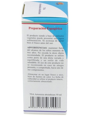 Tsa Artemisa Absinthium Sumidades Floridas 50Ml.