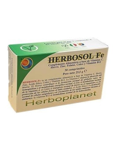 Herboplanet Herbosol Hierro 30Caps