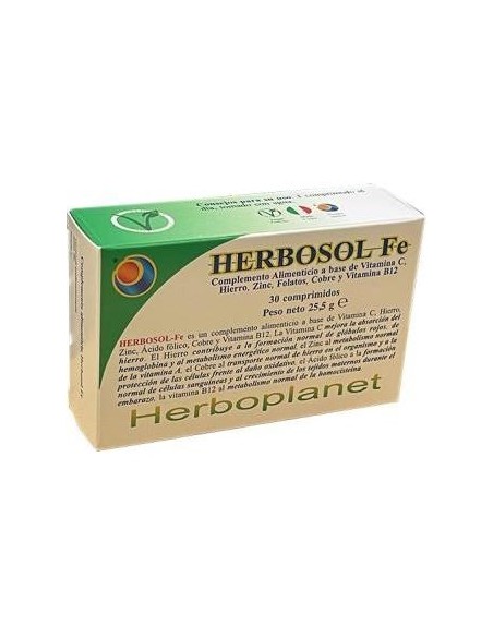 Herboplanet Herbosol Hierro 30Caps