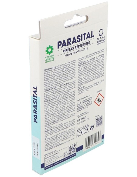 Parasital Pipeta Antiparasitario Perros Grandes