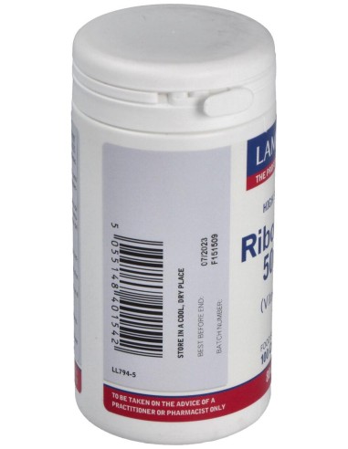 Vitamina B-2 50 Mg.(Riboflavina) 100 Cap.
