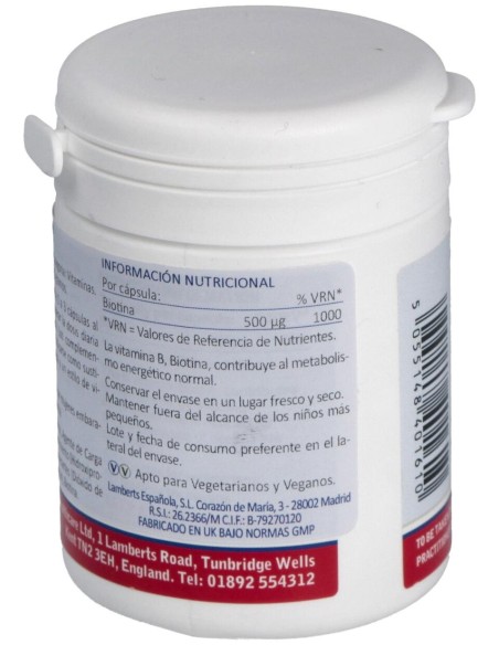 Lamberts Biotin 500Mg 90Cáps