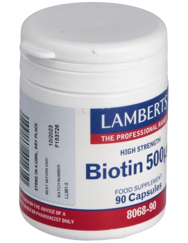 Lamberts Biotin 500Mg 90Cáps