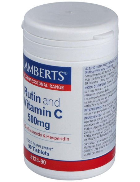 Lamberts Rutina Y Vitamina C 500Mg + Bioflavonoides 90Comp