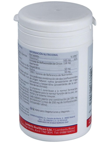Lamberts Rutina Y Vitamina C 500Mg + Bioflavonoides 90Comp