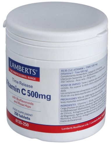 Vitamina C 500Mg. Time Lib. Sostenida 250 Comp.