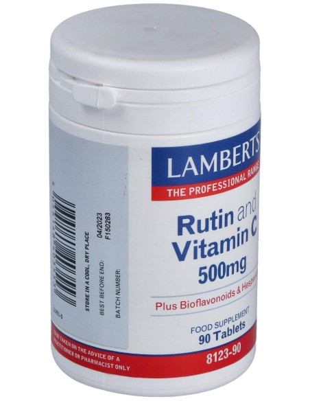 Lamberts Rutina Y Vitamina C 500Mg + Bioflavonoides 90Comp