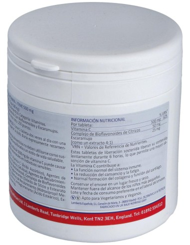 Vitamina C 500Mg. Time Lib. Sostenida 250 Comp.