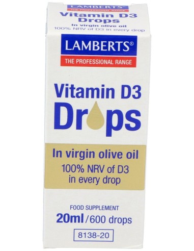 Lamberts Vitamina D3 En Gotas 20Ml