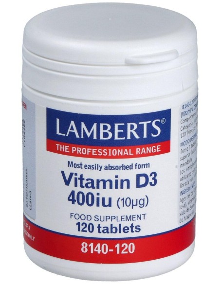 Lamberts Vit D3 400 Iu 120 Comp