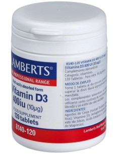 Lamberts Vit D3 400 Iu 120 Comp 2