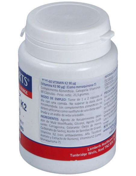 Lamberts Vitamina K2 90Μg 60Caps