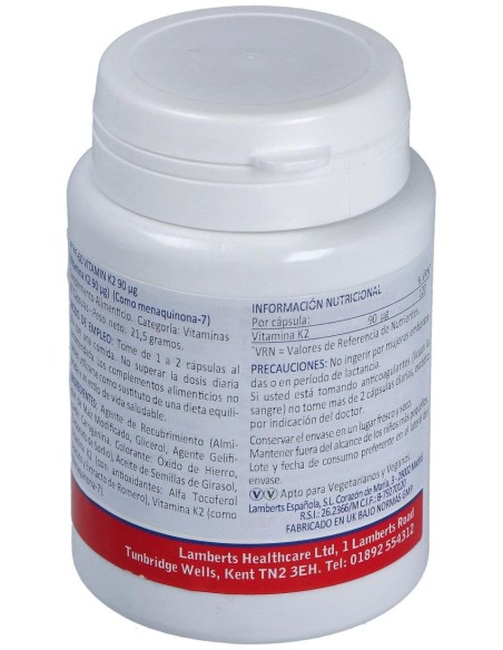 Lamberts Vitamina K2 90Μg 60Caps