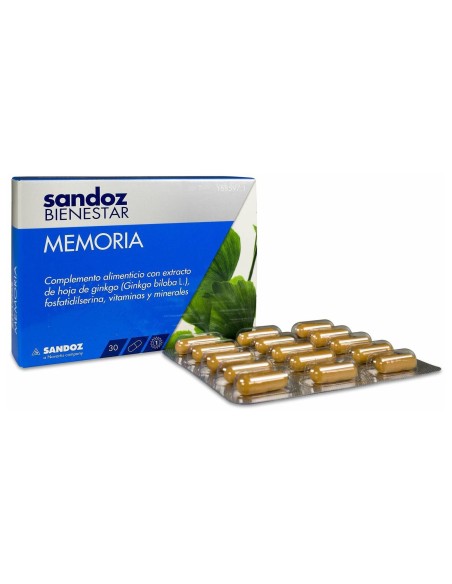 Sandoz Bienestar Memoria, 30 Cápsulas