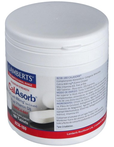 Calasorb Citrato De Calcio 800Mg.180Comp.