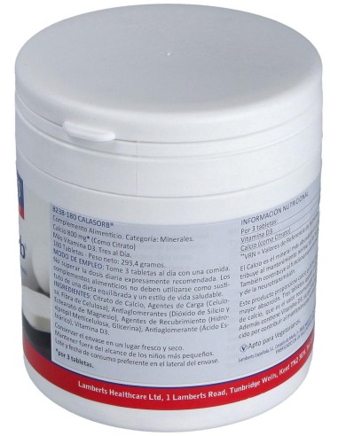 Calasorb Citrato De Calcio 800Mg.180Comp.