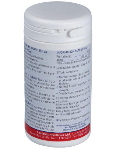 Lamberts Yodo 150Μg 180 Tabs