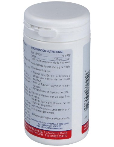 Lamberts Yodo 150Μg 180 Tabs