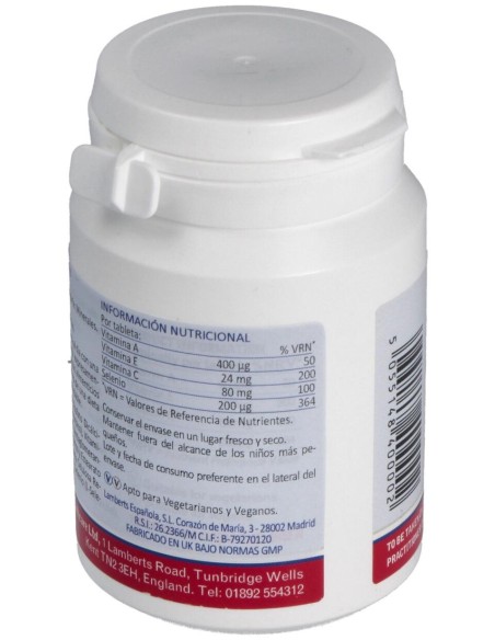 Lamberts Selenio 200Μg + Vitaminas A+C+E 100 Comprimidos