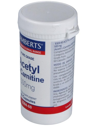 Lamberts Acetyl L-Carnitine 60Caps