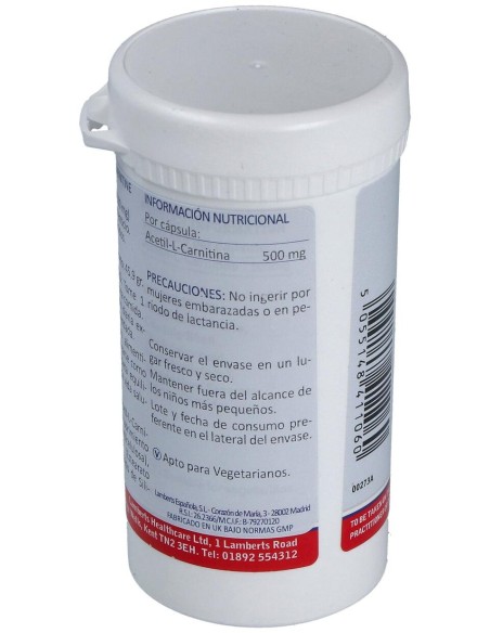 Lamberts Acetyl L-Carnitine 60Caps