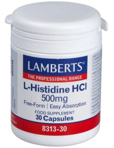 Lamberts L-Histidina Hci 500Mg 30Caps
