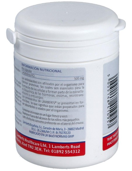 Lamberts L-Histidina Hci 500Mg 30Caps