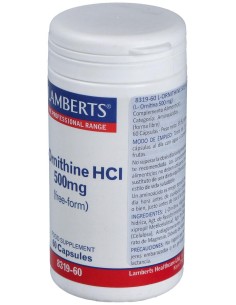 Lamberts Ornitina Hcl 500 Mg 60 Cap 2