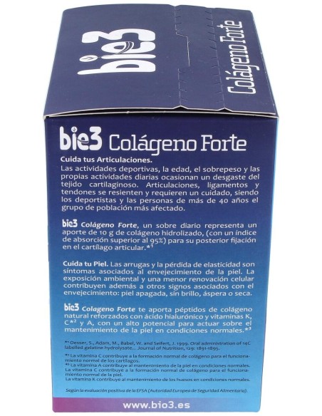 Bio3 Colágeno Forte Articulaciones Y Piel 30 Sobres