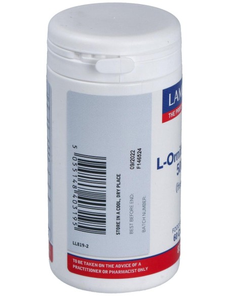 Lamberts Ornitina Hcl 500 Mg 60 Cap