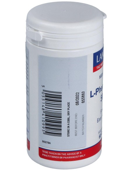 Lamberts L-Fenilalanina 500 Mg 60 Cápsulas