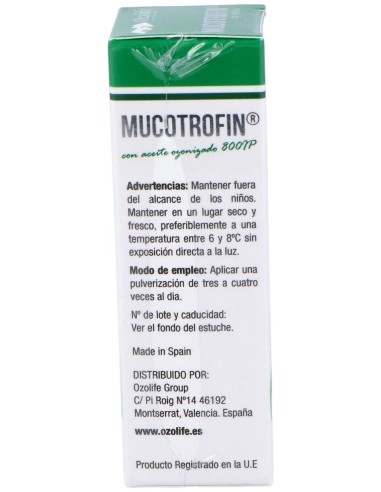 Mucotrofin Aceite Ozonizado 15Ml