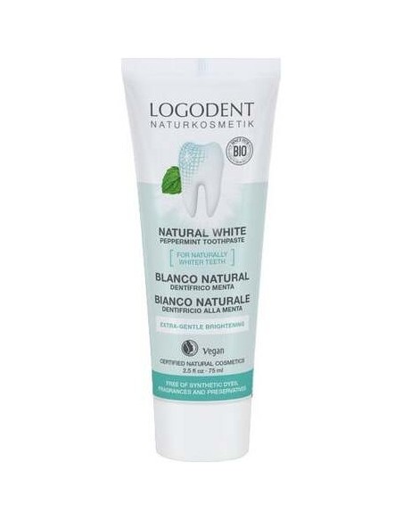 Logona Dentifrico Blanquea Menta Bio 75Ml