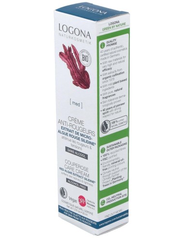Crema Facial Cuperosis Alga Roja 30Ml.