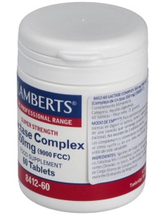 Complejo De Lactasa 9000Fcc Lamberts 60 Comprimidos 2
