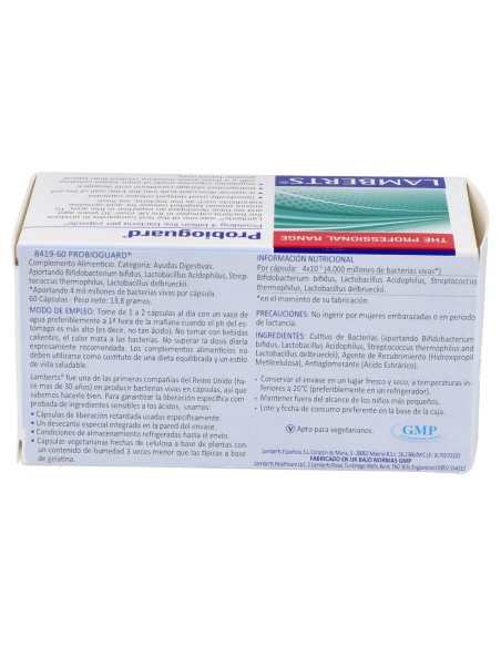 Probioguard 60Cap. (Refrigeracion)