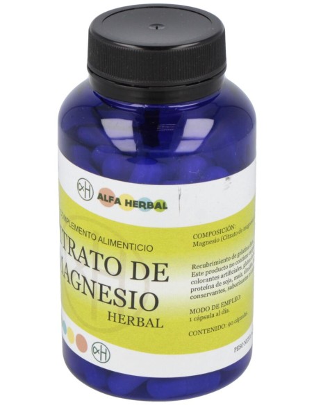 Alfa Herbal Citrato De Magnesio 90Caps