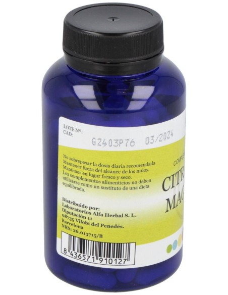 Alfa Herbal Citrato De Magnesio 90Caps
