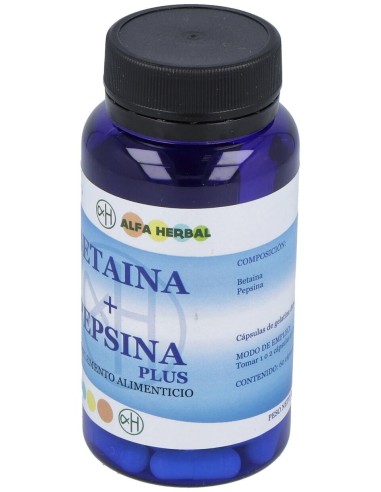 Alfa Herbal Betaina 500+Pepsina 60Caps
