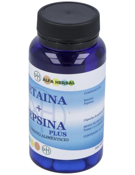 Alfa Herbal Betaina 500+Pepsina 60Caps