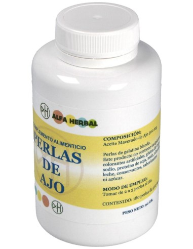Perlas De Aceite De Ajo 180Perlas