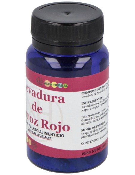 Levadura De Arroz Rojo 30Cap.