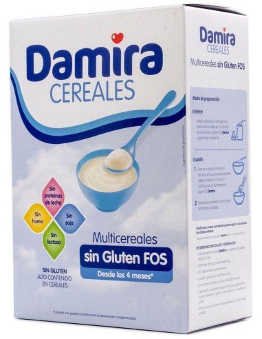 Damira Papilla Multicereales Sin Gluten, 600 G