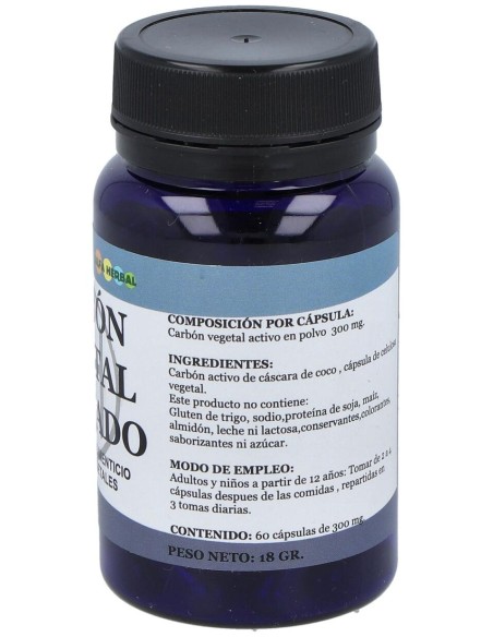 Alfa Herbal Carbon Vegetal Activado 60Caps