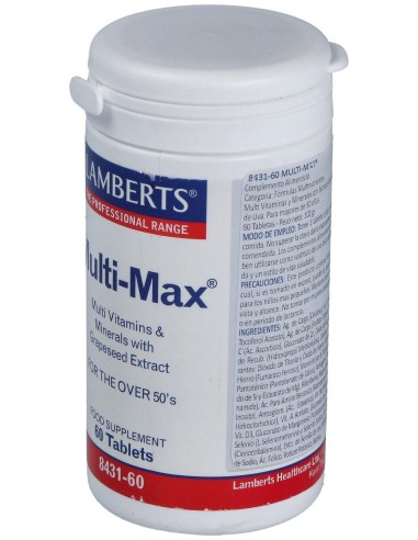 Multi-Max (Vit+Min+Amin) (1Al Dia) 60Comp.
