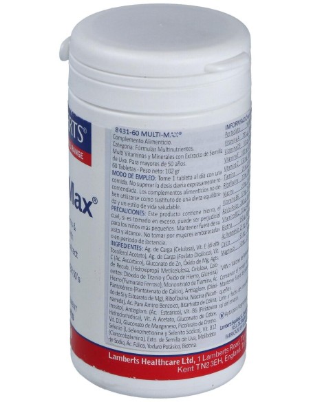 Multi-Max (Vit+Min+Amin) (1Al Dia) 60Comp.