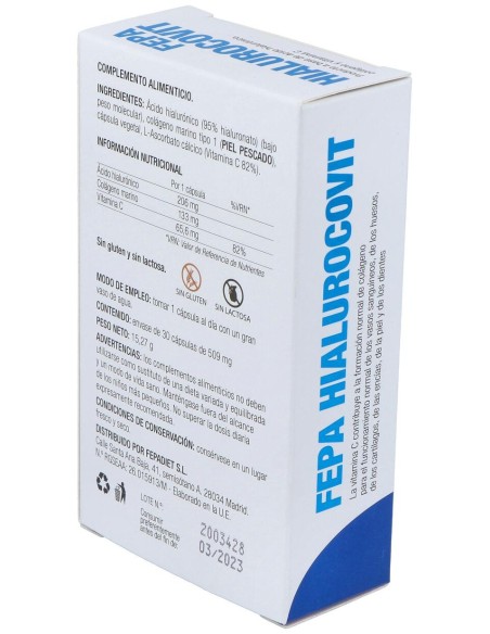 Fepa-Hialurocovit 200Mg. 30Cap.