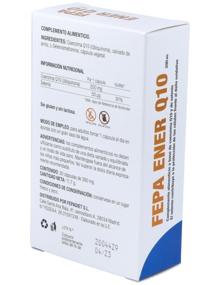 Fepadiet Q10 200Mg + Seleniometionina 30Caps
