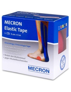 Mecron Elastic Tape Venda Muscular Rojo, 5 Cm X 5 M
